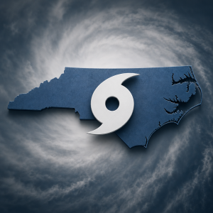hurricane symbol over the